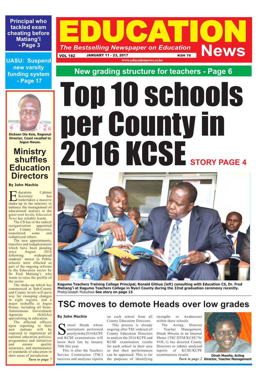 TSC Moves to Demote Heads Over Low Grades