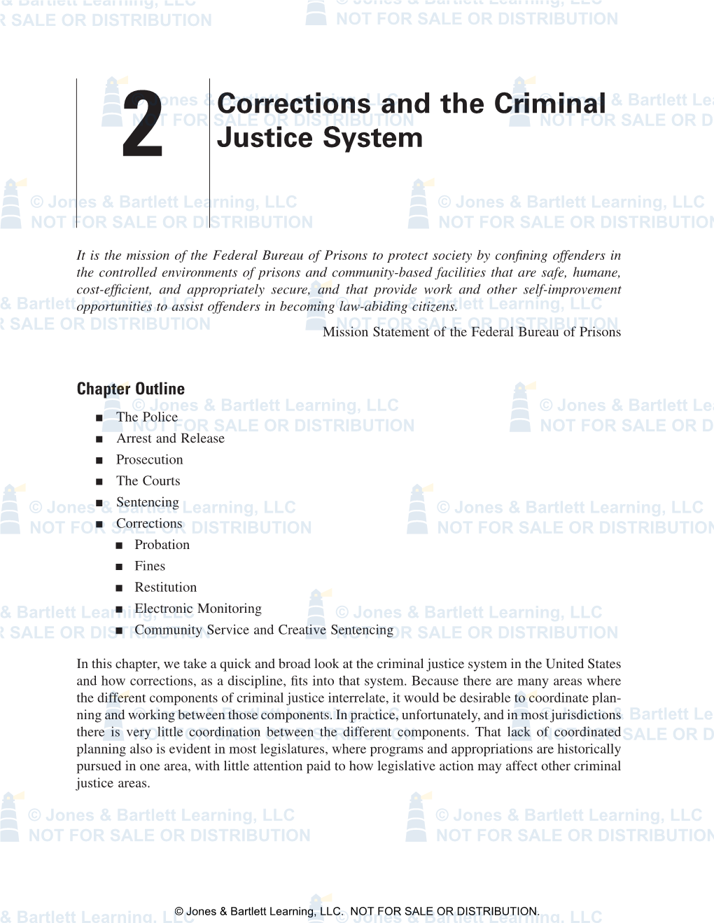 Corrections and the Criminal Justice System