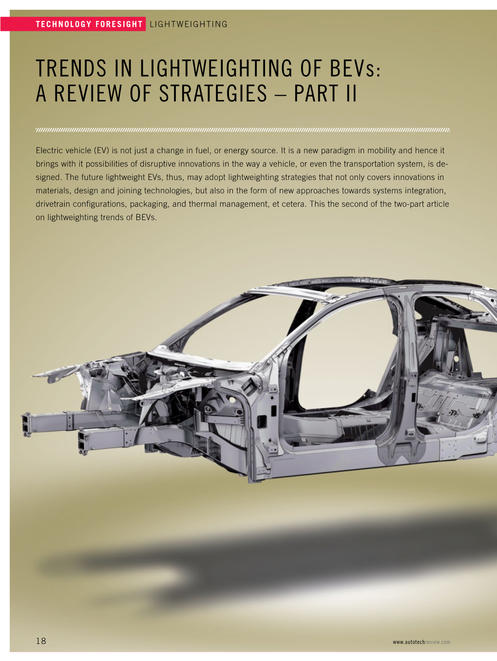 TRENDS in LIGHTWEIGHTING of Bevs: a REVIEW of STRATEGIES – Part II