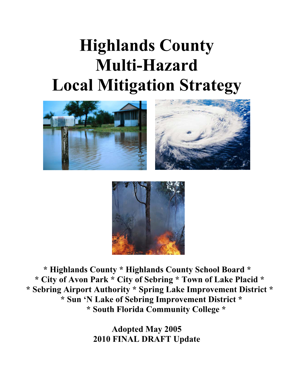 Highlands County Multi-Hazard Local Mitigation Strategy