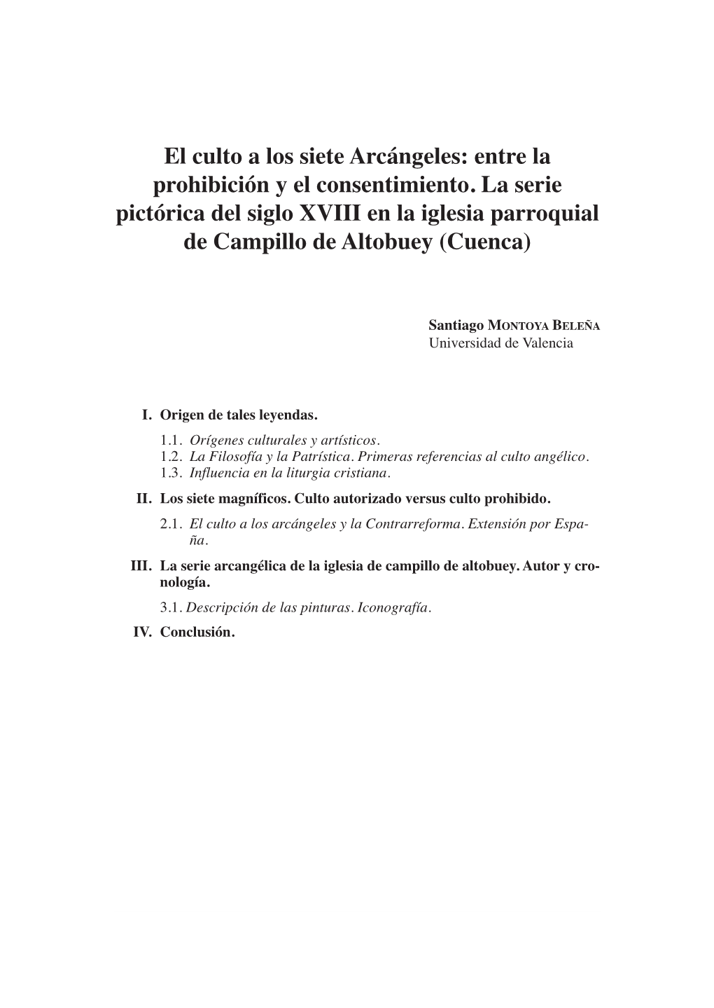 El Culto a Los Siete Arcángeles: Entre La Prohibición Y El Consentimiento