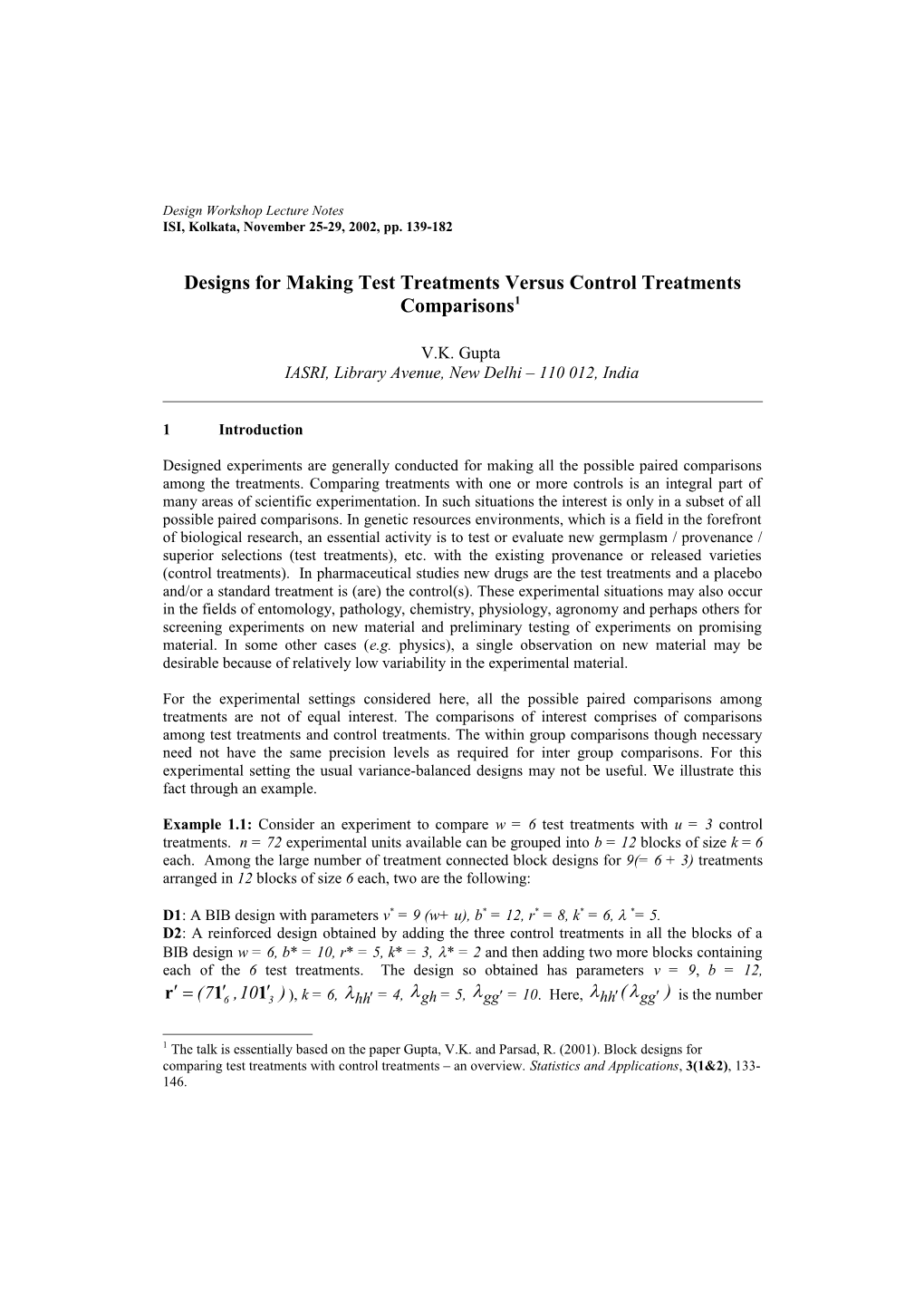 2002 Test Treatments Vs Control Treatments Comparisons