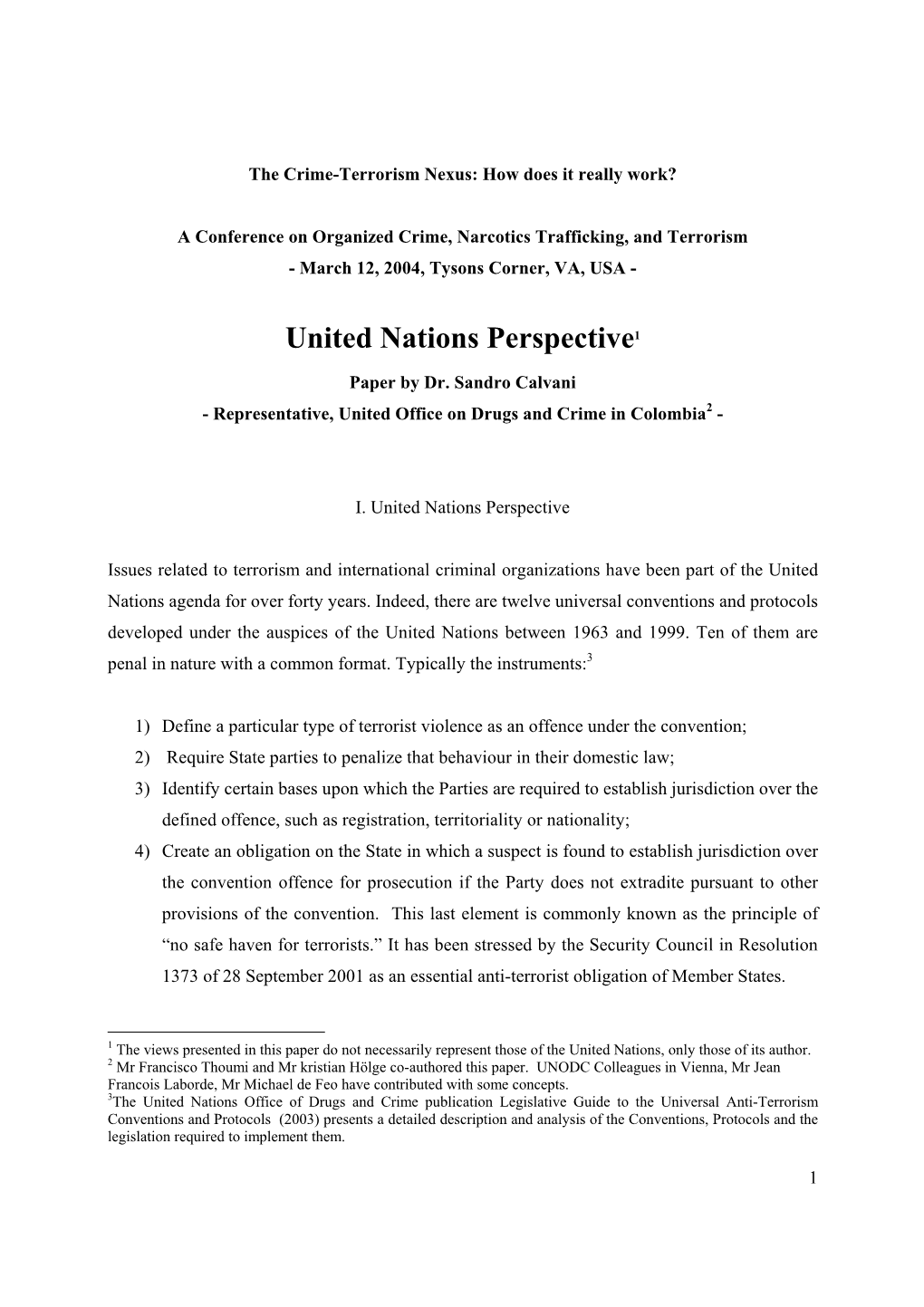 United Nations Perspective1