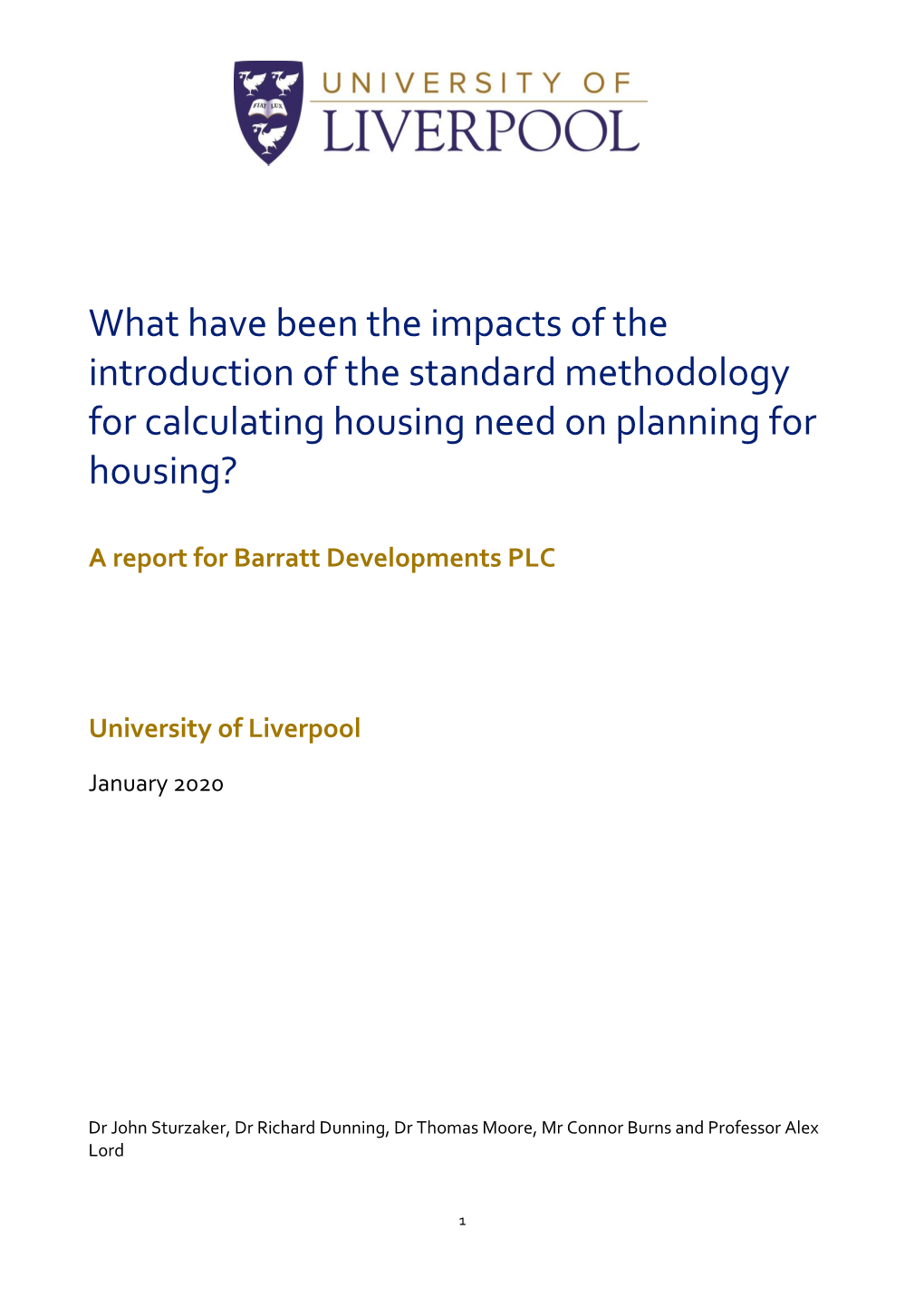 What Have Been the Impacts of the Introduction of the Standard Methodology for Calculating Housing Need on Planning for Housing?