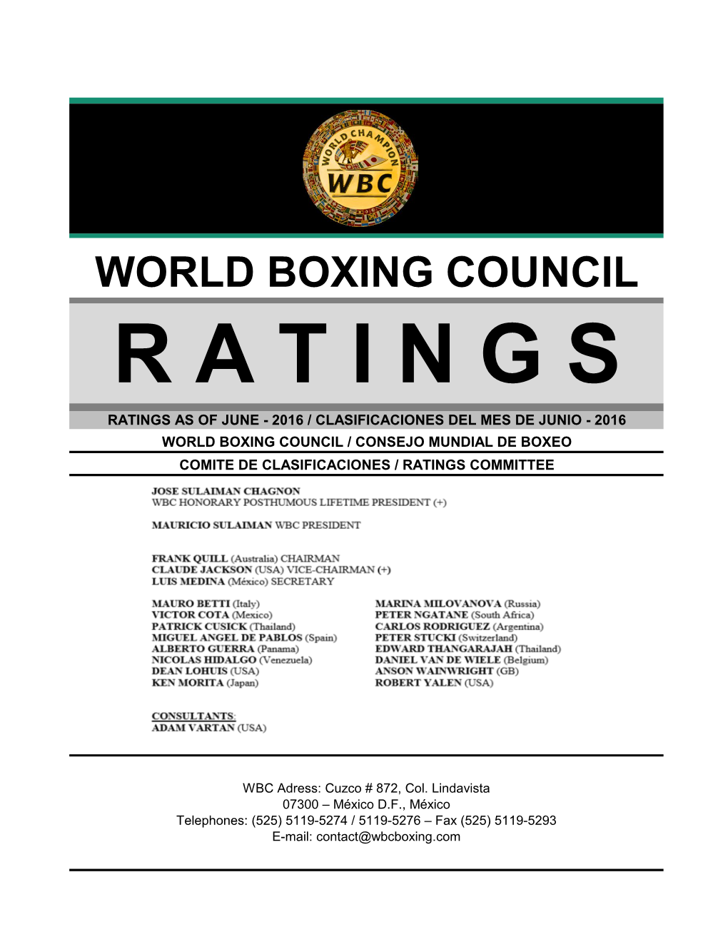 World Boxing Council