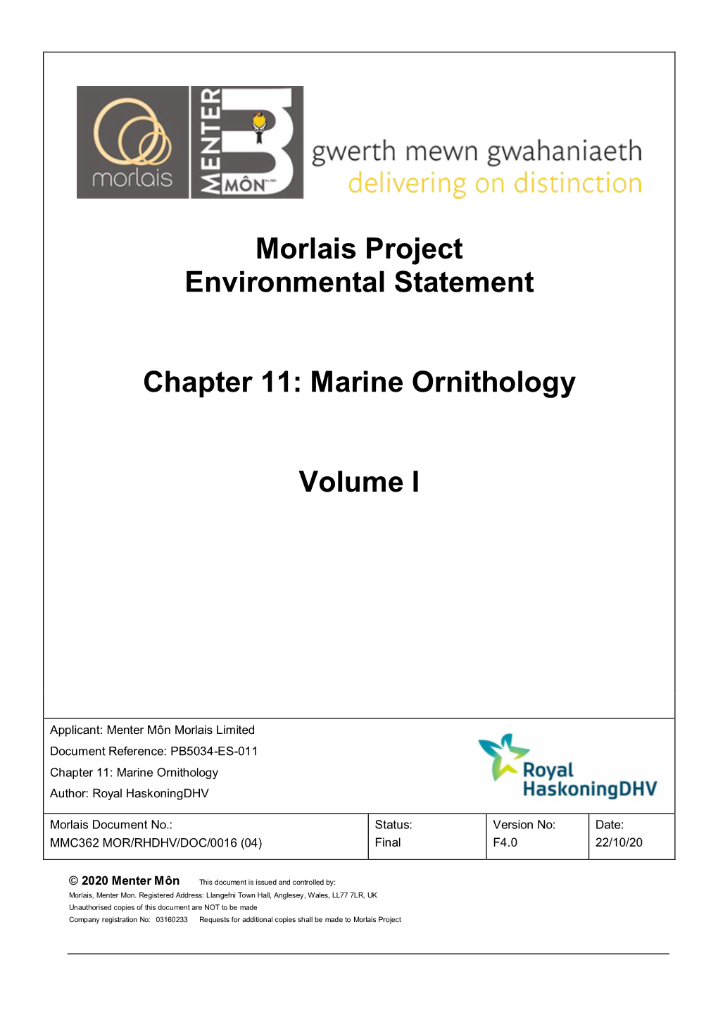 Marine Ornithology Volume I