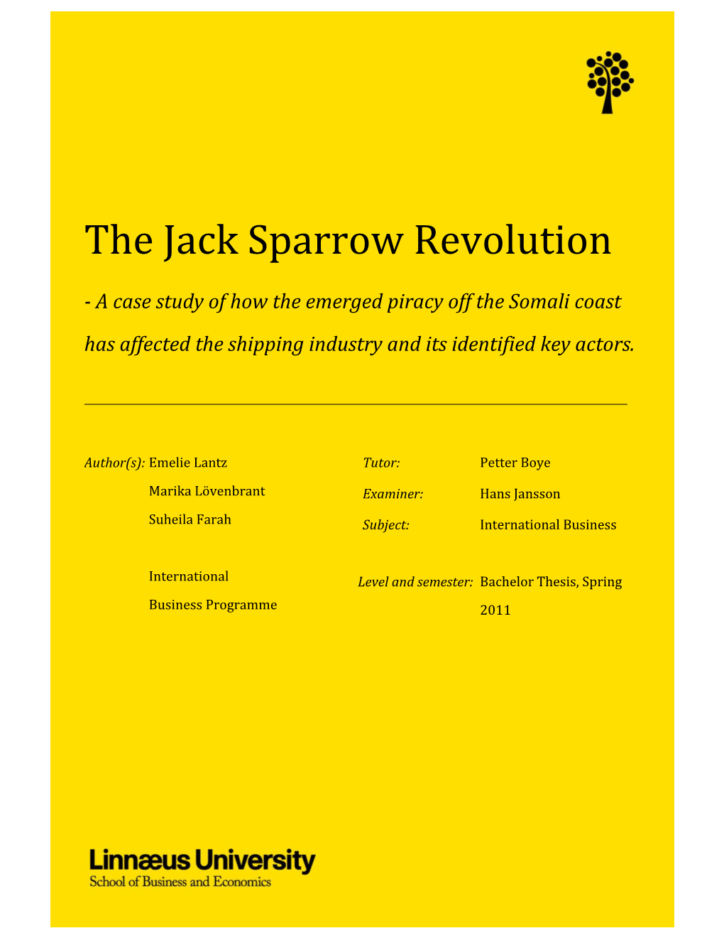 The Jack Sparrow Revolution