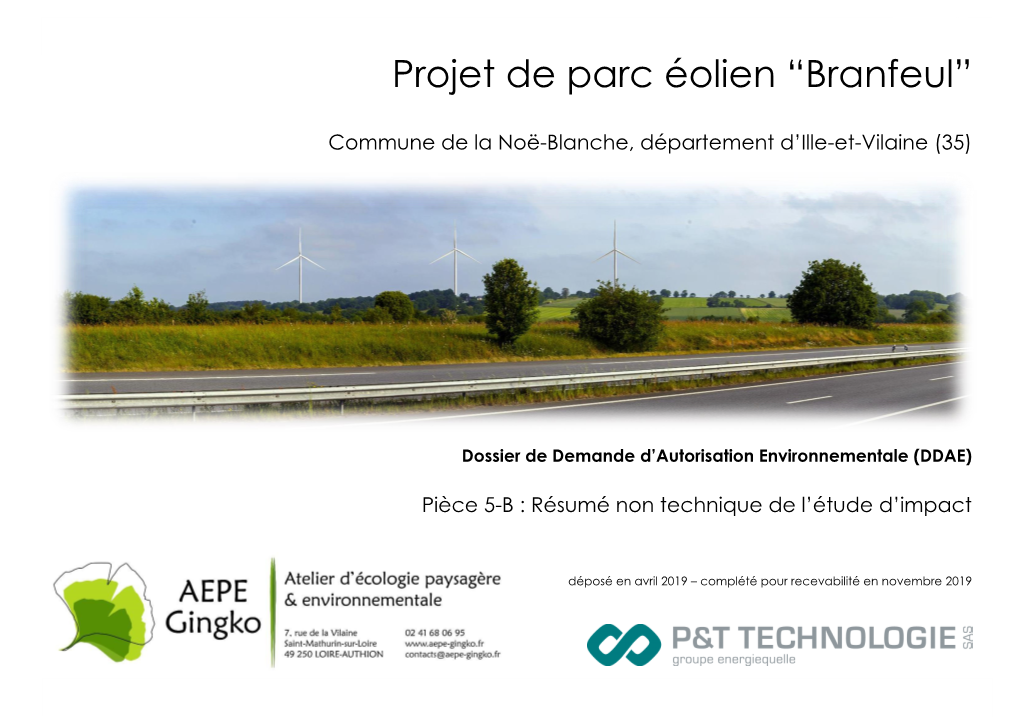 Projet De Parc Éolien “Branfeul”