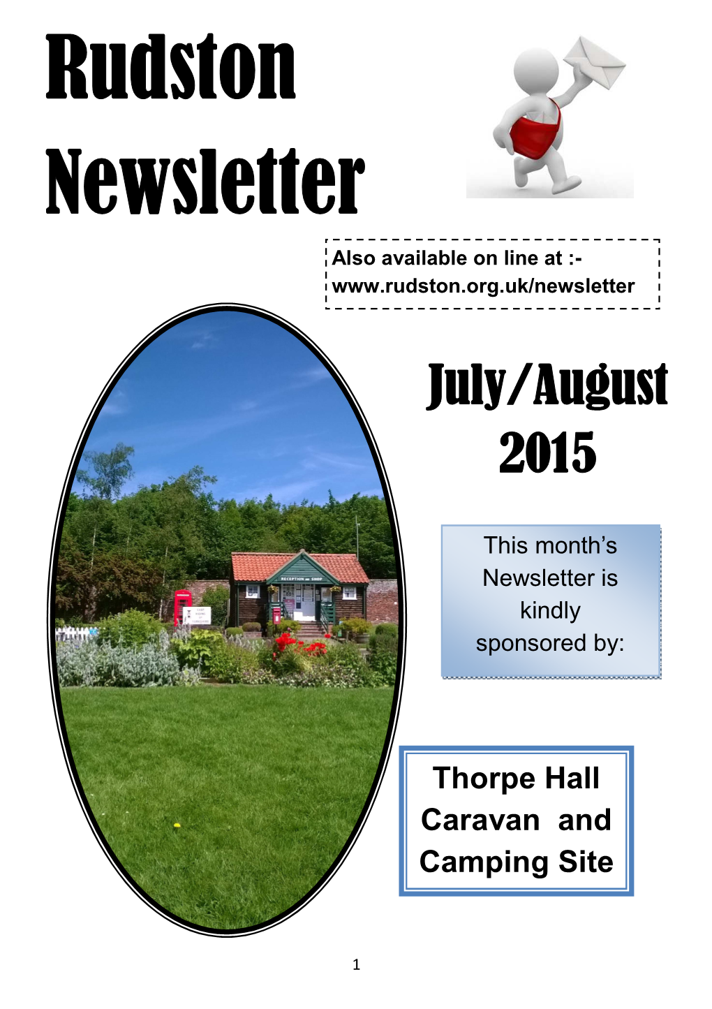 July & August Rudston News .Pub
