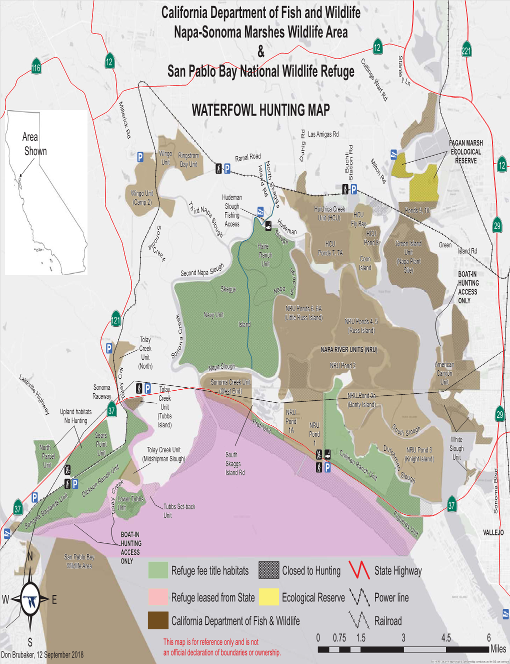 Overview Map of Waterfowl Hunting in the North