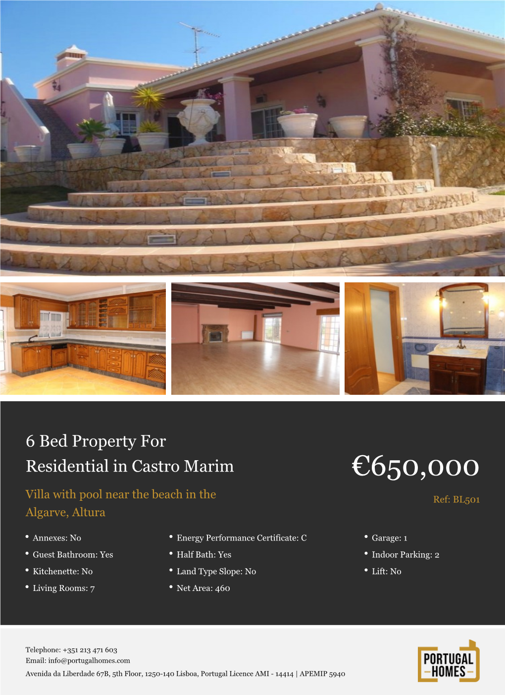 6 Bed Townhouse for Sale in Castro Marim, Portugal