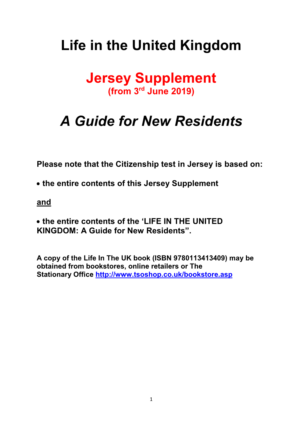 Jersey Supplement (From 3Rd June 2019)