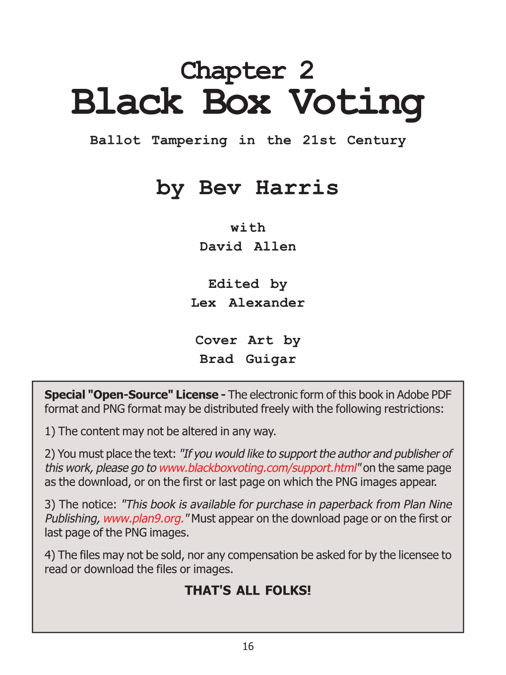 Black Box Voting Ballot Tampering in the 21St Century