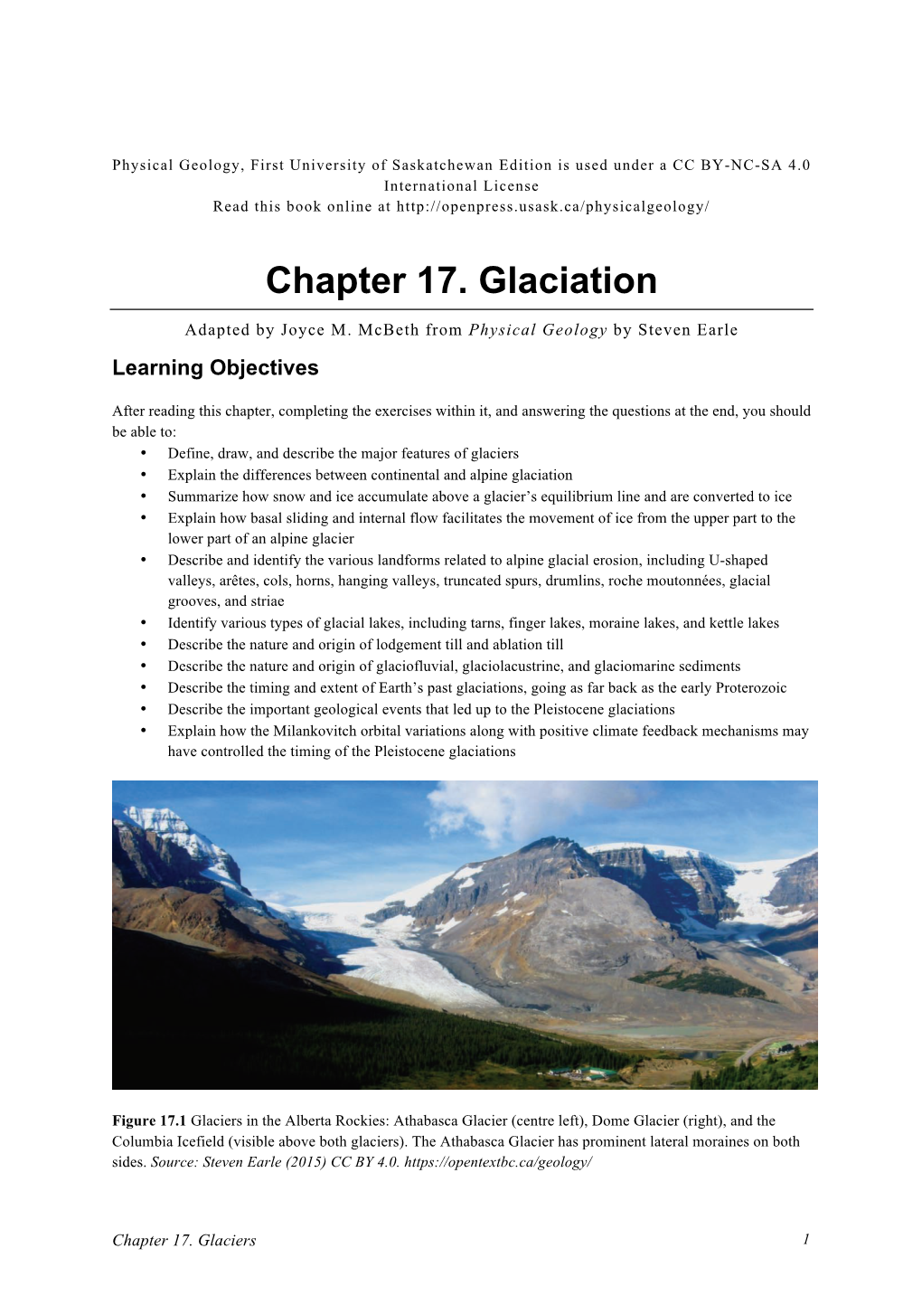 Chapter 17. Glaciation