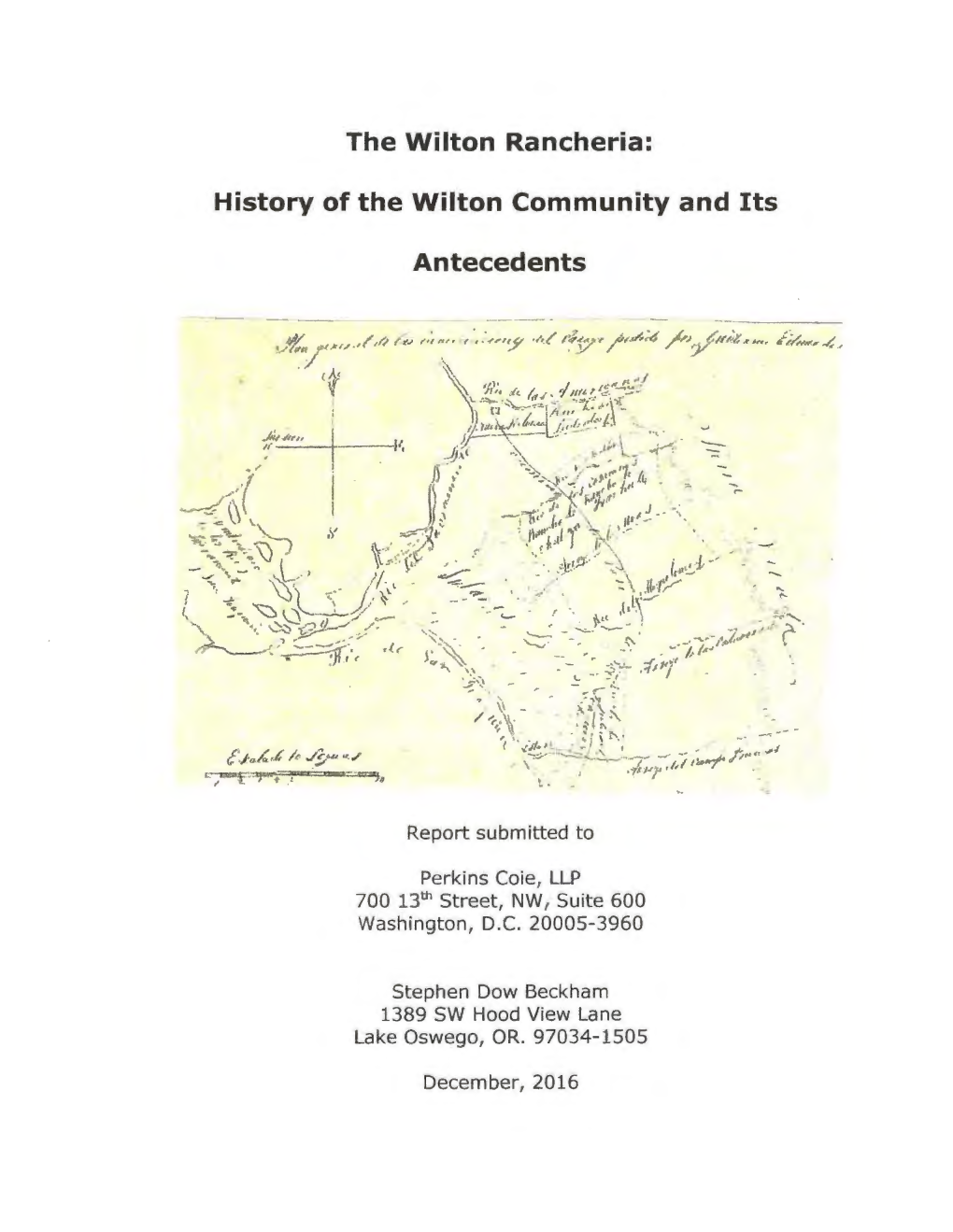 History of the Wilton Community and Its Antecedents