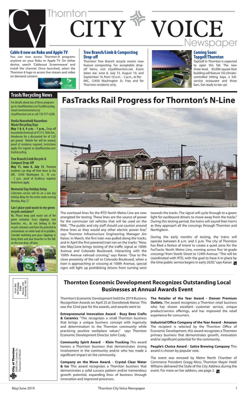 Fastracks Rail Progress for Thornton's N-Line