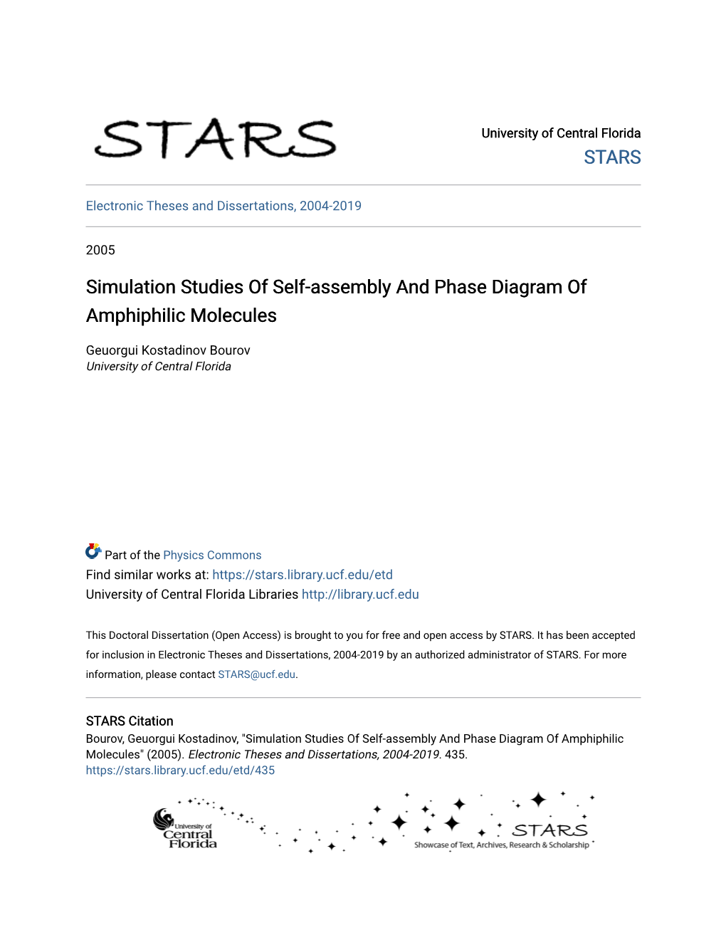 Simulation Studies of Self-Assembly and Phase Diagram of Amphiphilic Molecules