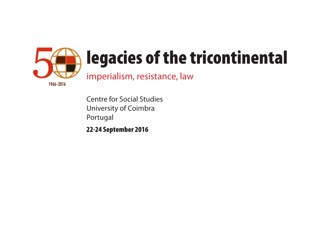 Legacies of the Tricontinental Imperialism, Resistance, Law