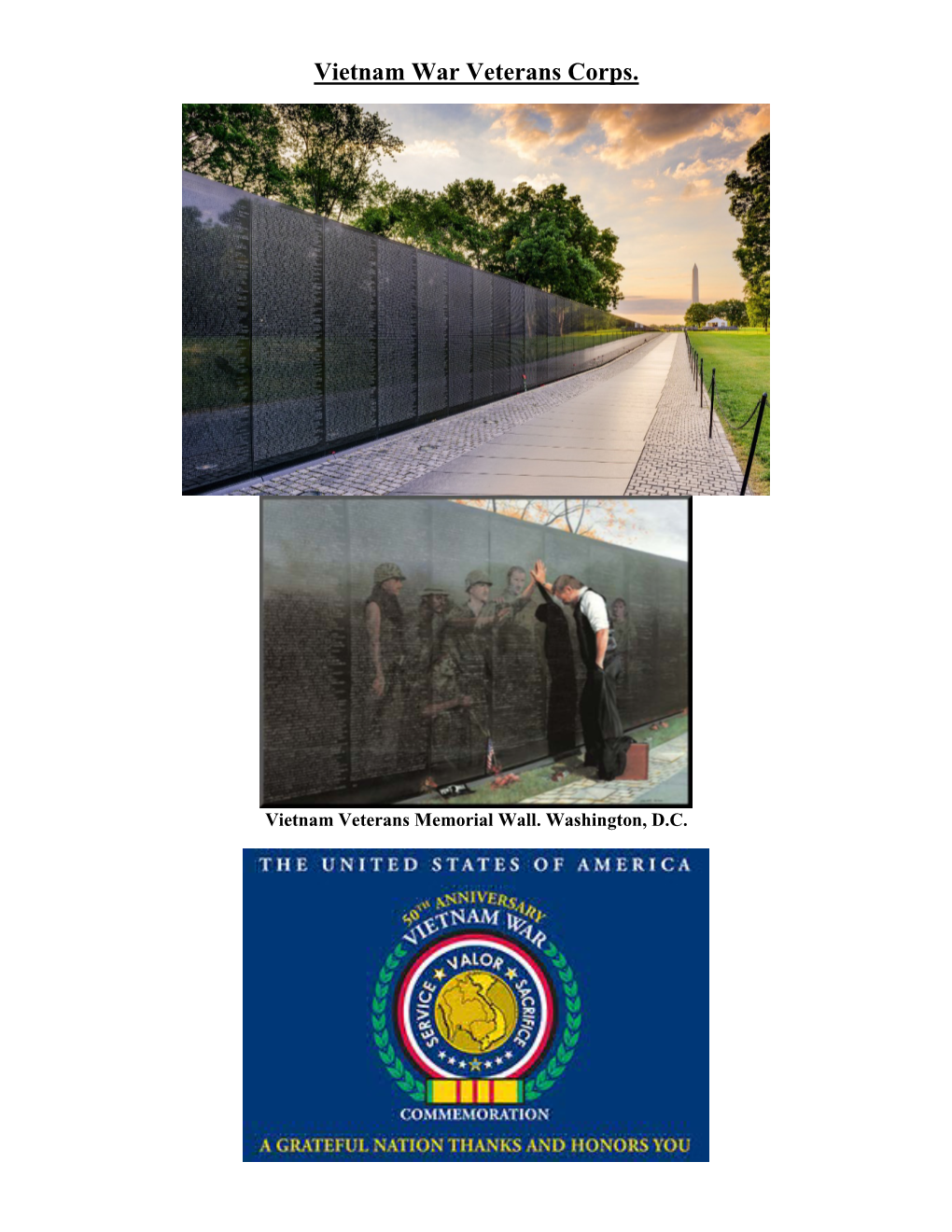 Vietnam War Veterans Corps