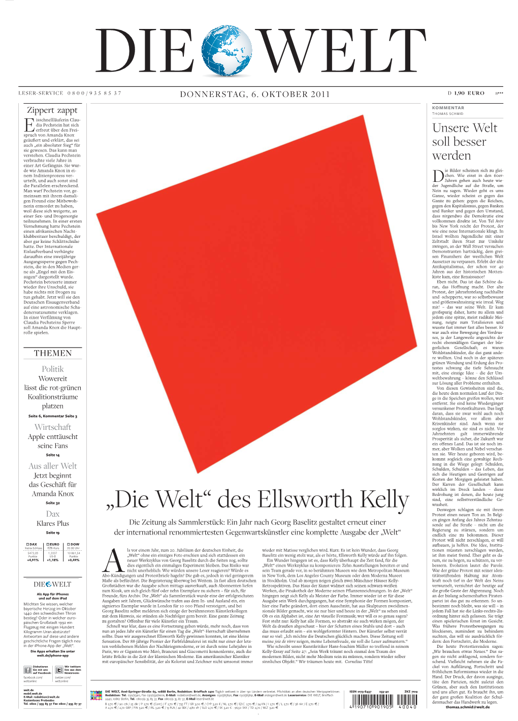 Des Ellsworth Kelly Deswegen Schlagen Sie Mit Ihrem Dax Protest Einen Neuen Ton An