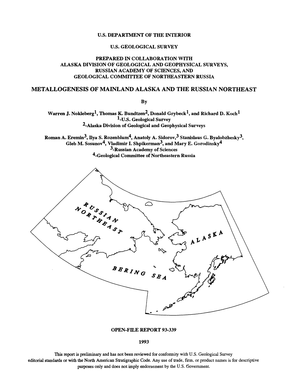 Metallogenesis of Mainland Alaska and the Russian Northeast