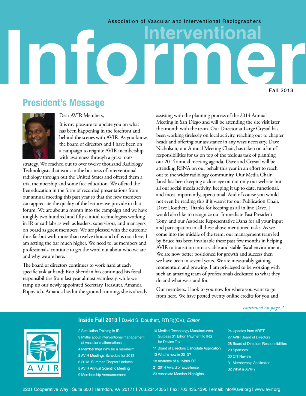 AVIR Newsletter Fall 2013.Pdf