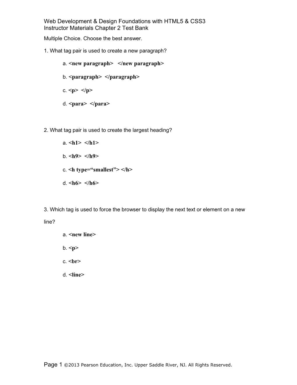 Chapter 2 Test Bank s2