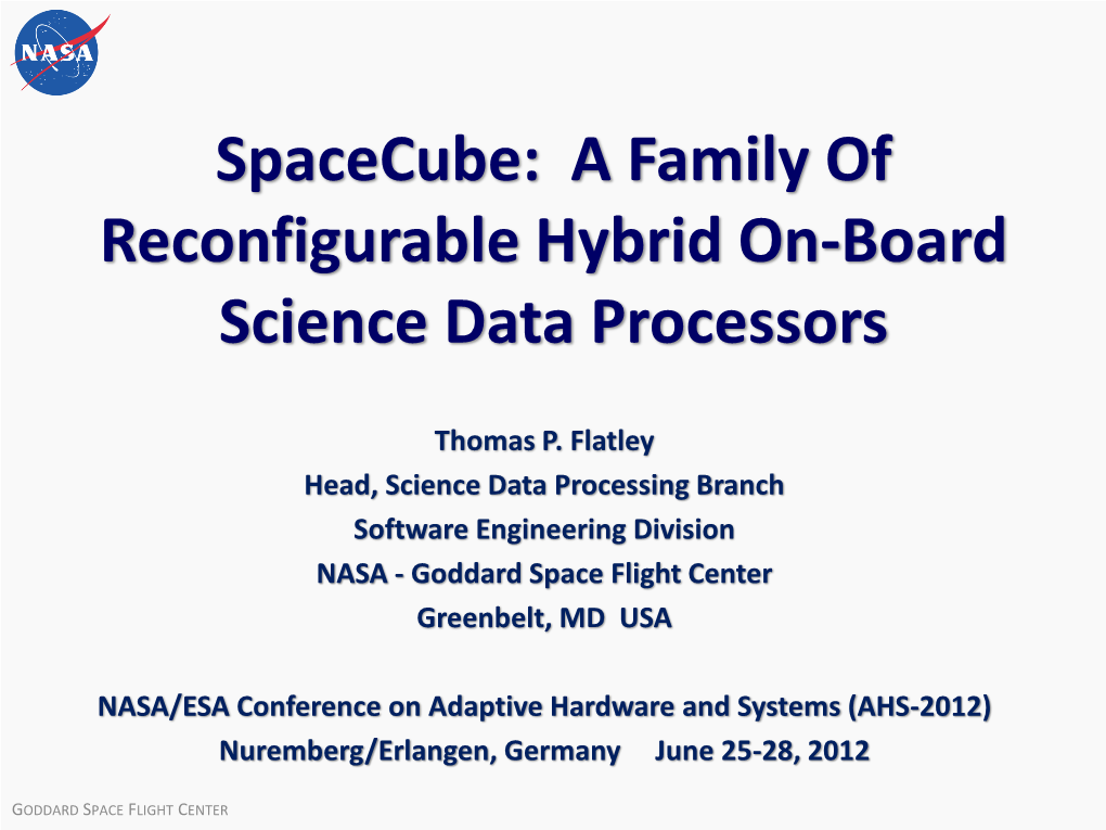 A Family of Reconfigurable Hybrid On-Board Science Data Processors