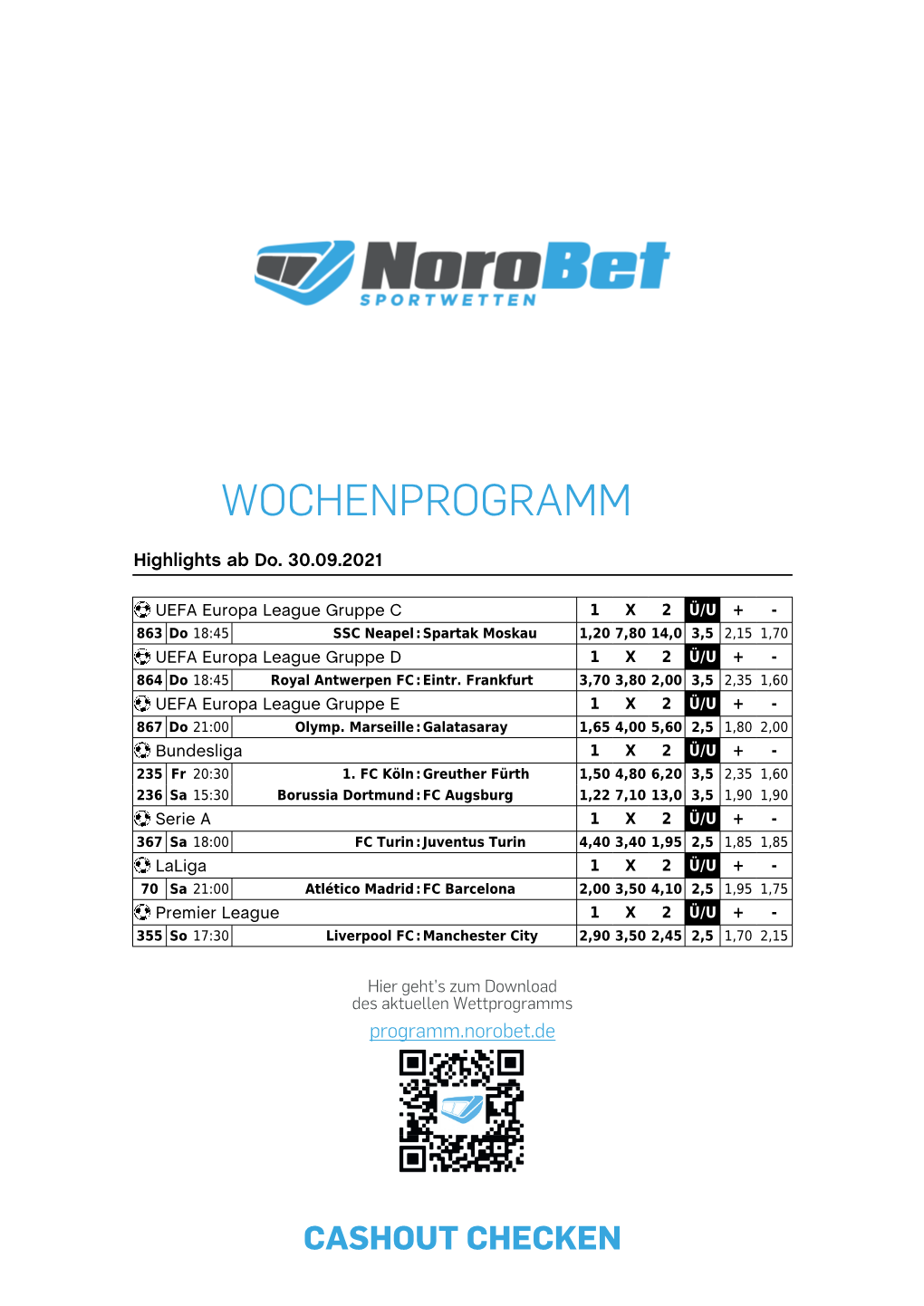 Wochenprogramm