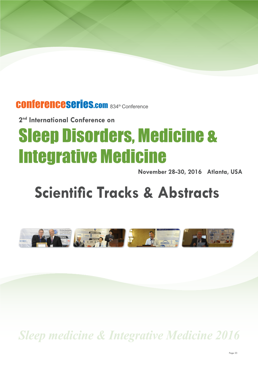Sleep Disorders, Medicine & Integrative