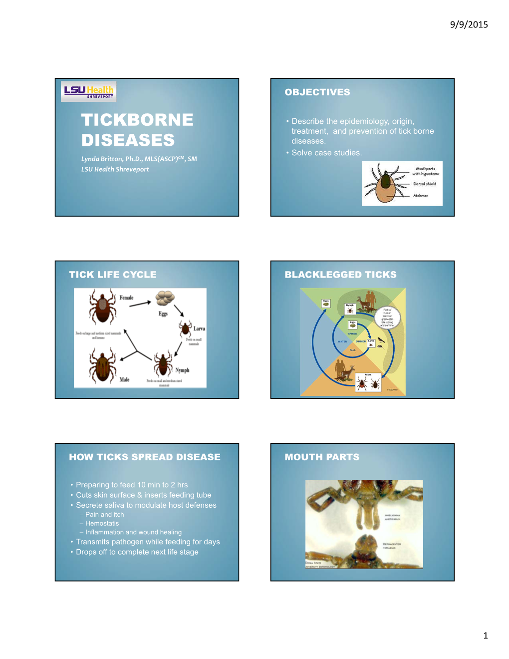 Tickborne Diseases