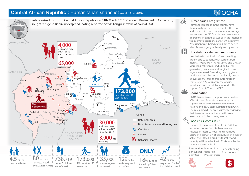 Central African Republic : Humanitarian Snapshot (As at 6 April 2013)