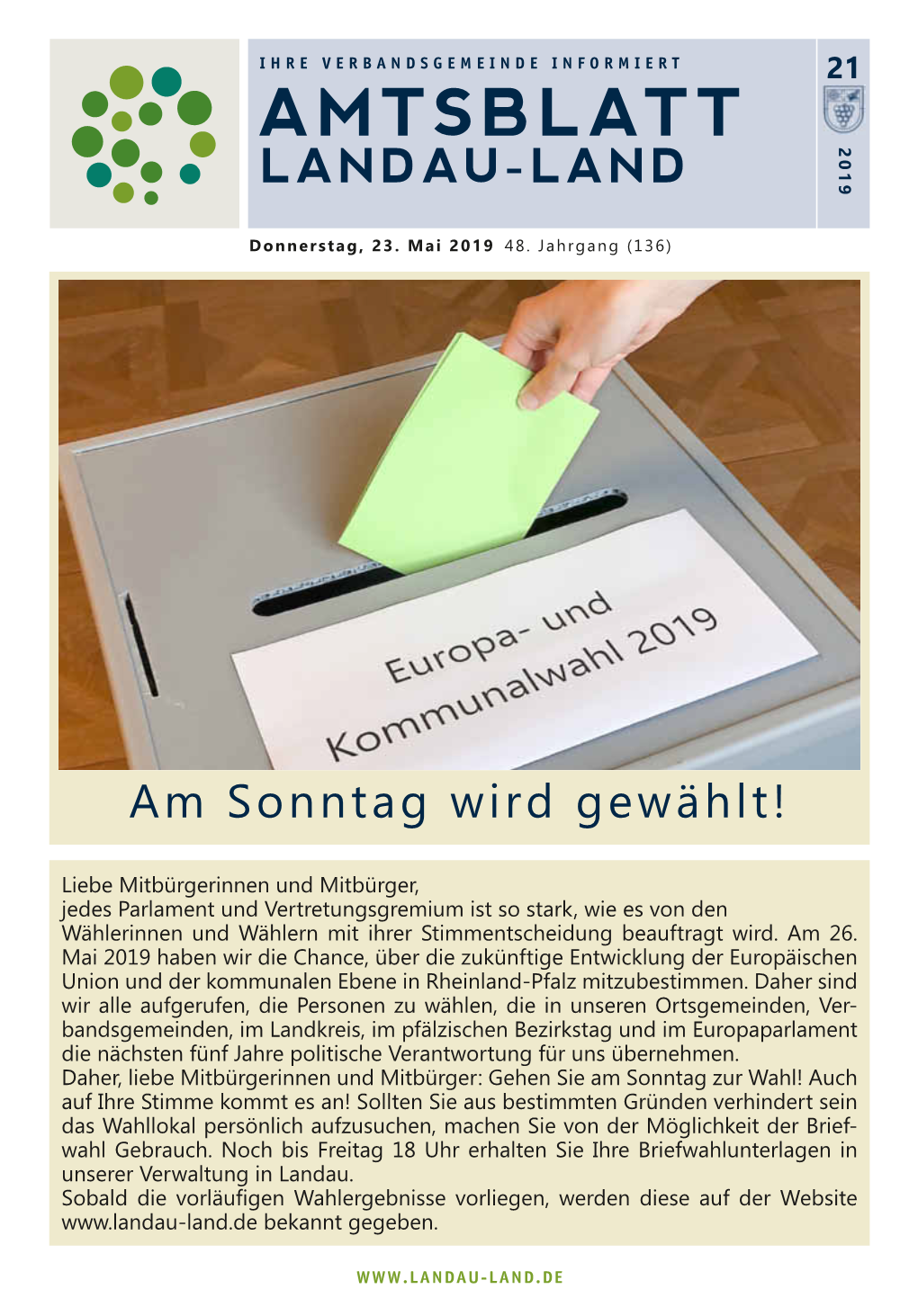 Amtsblatt 2019 Landau-Land