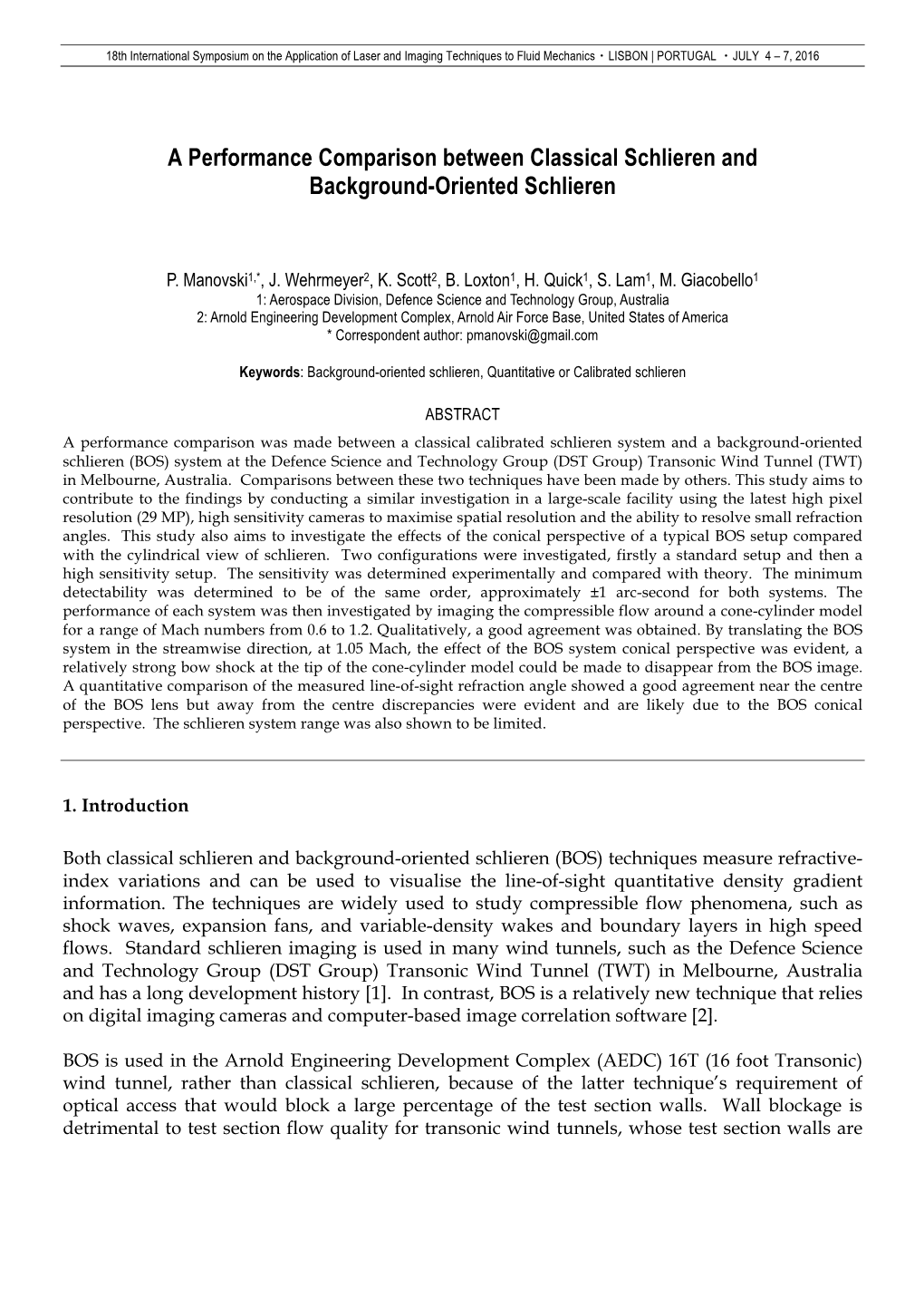 A Performance Comparison Between Classical Schlieren and Background-Oriented Schlieren