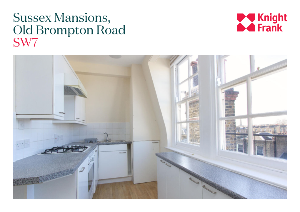 Sussex Mansions, Old Brompton Road SW7 This Fantastic 1 Bedroom Apartment Is Located on the Fifth Floor of a Lovely Mansion Block in the Heart of South Kensington