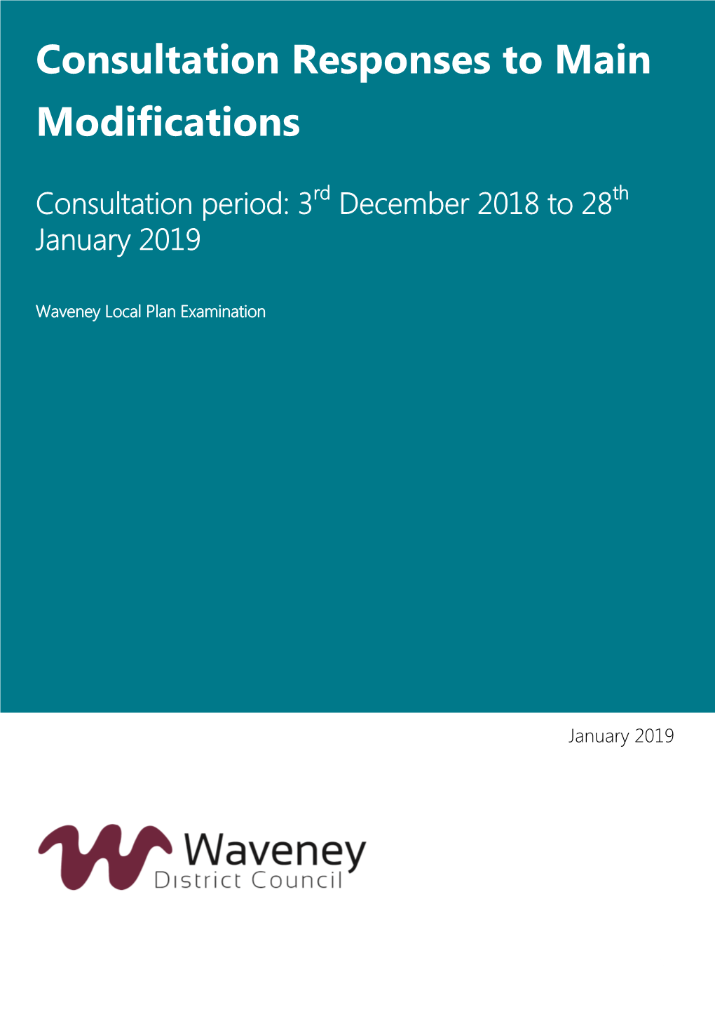 Consultation Responses to Main Modifications Consultation Responses to Main Modifications