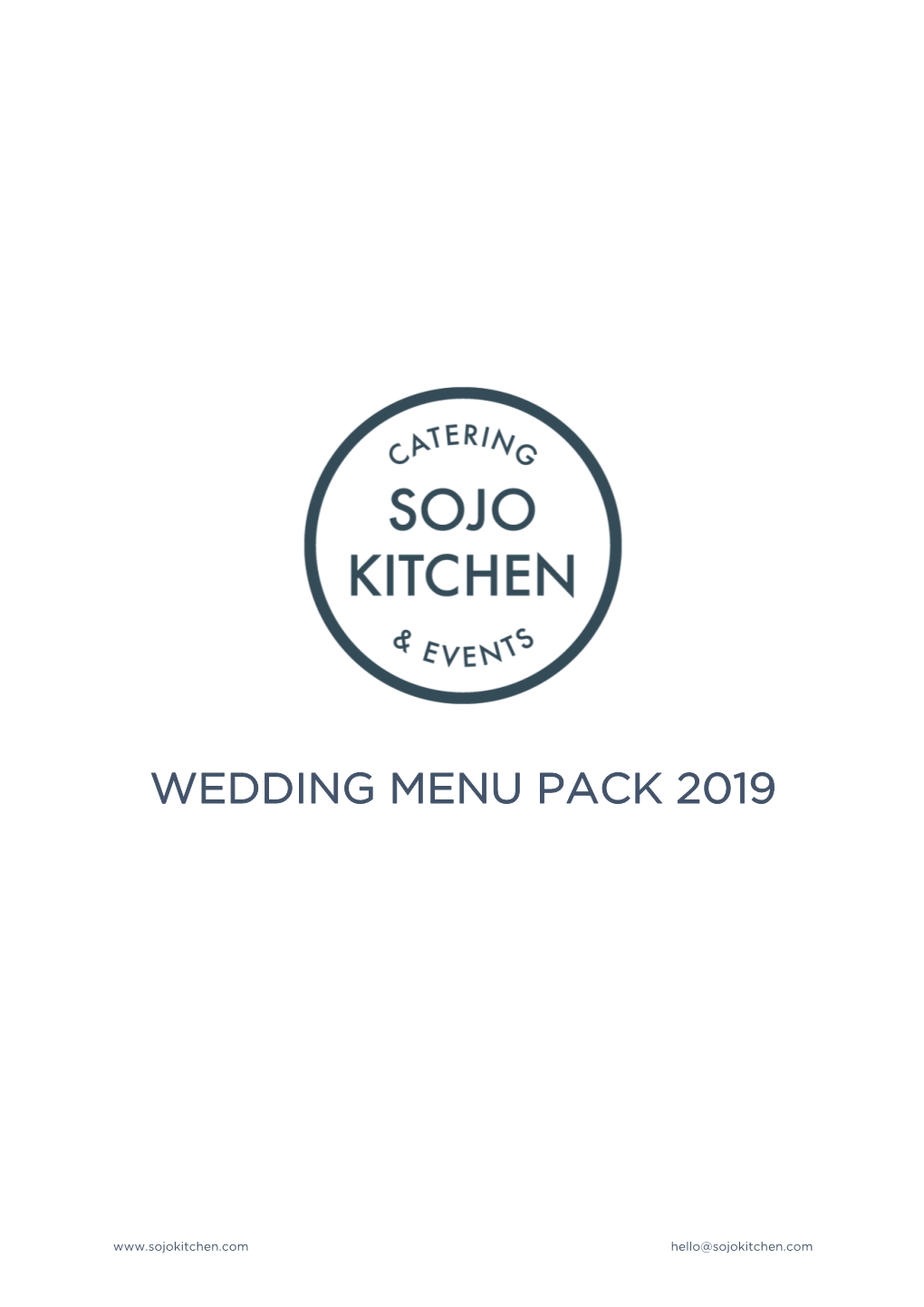 Wedding Menu Pack 2019