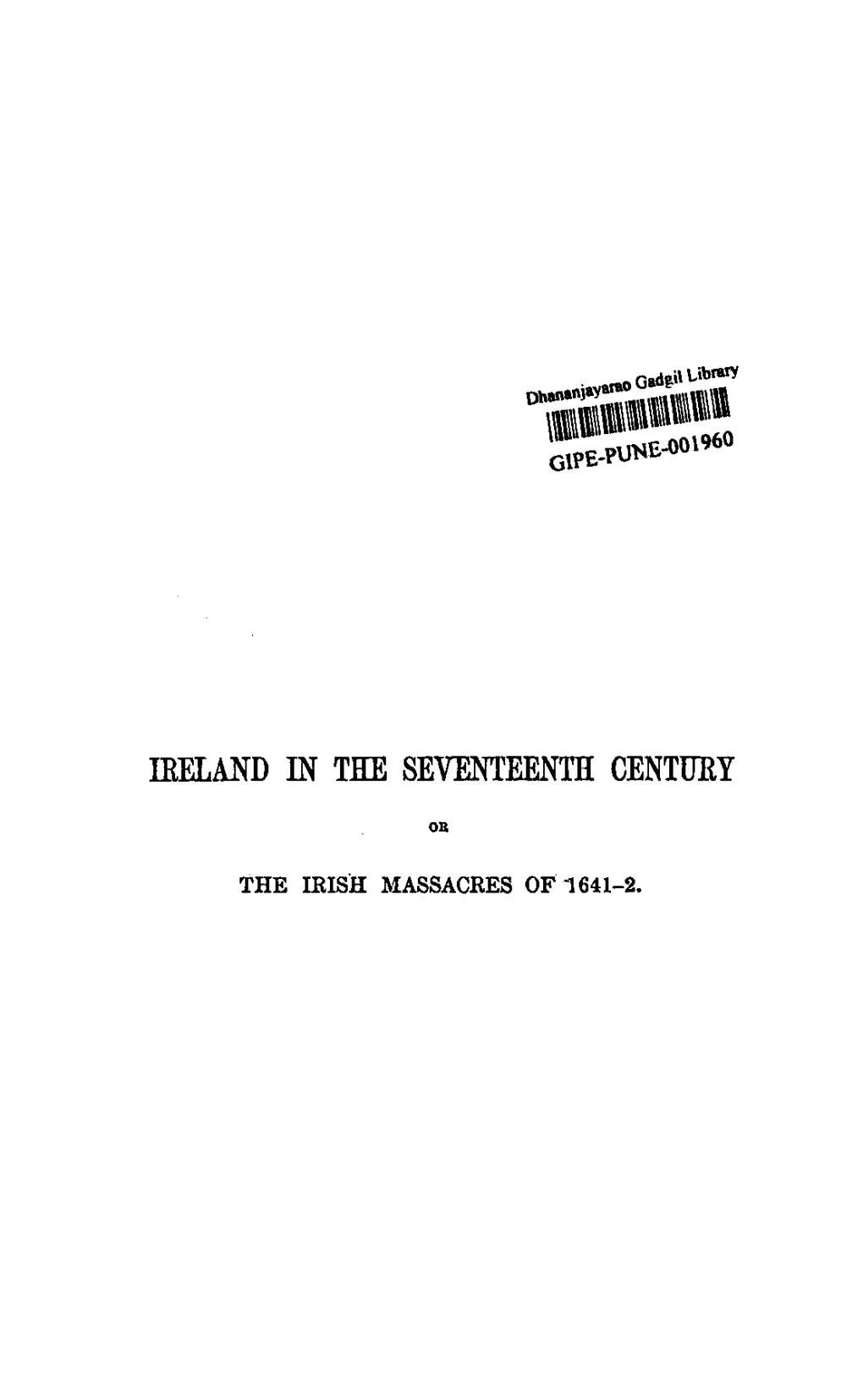 Ireland in the Seventeenth Century