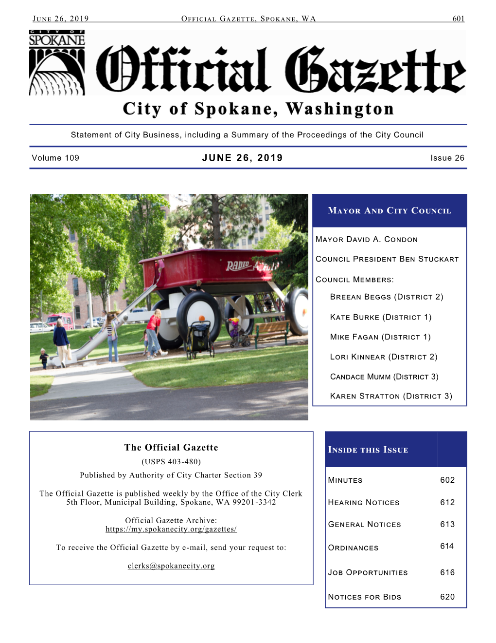 Official Gazette June 26 2019