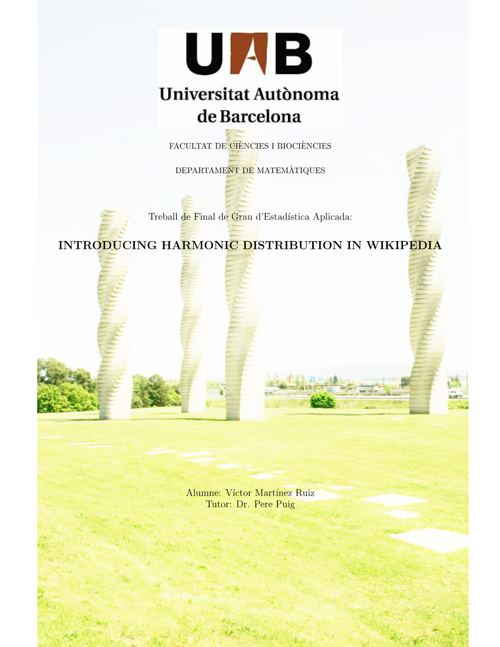 Introducing Harmonic Distribution in Wikipedia