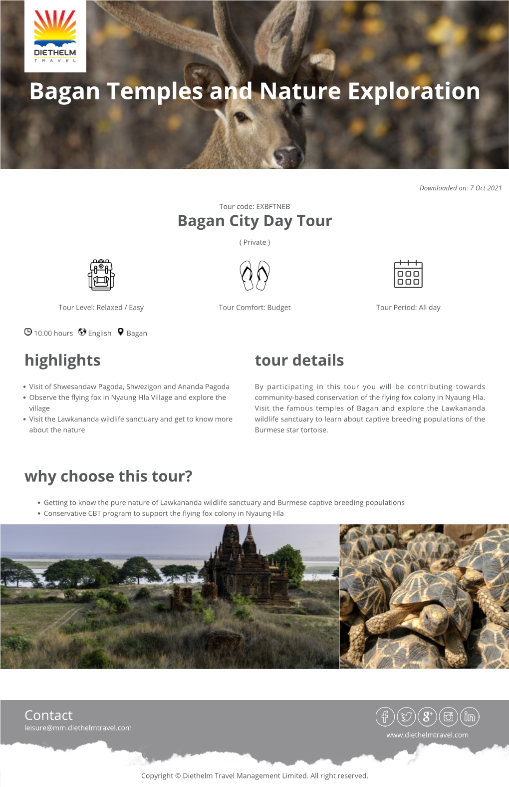 Bagan Temples and Nature Exploration
