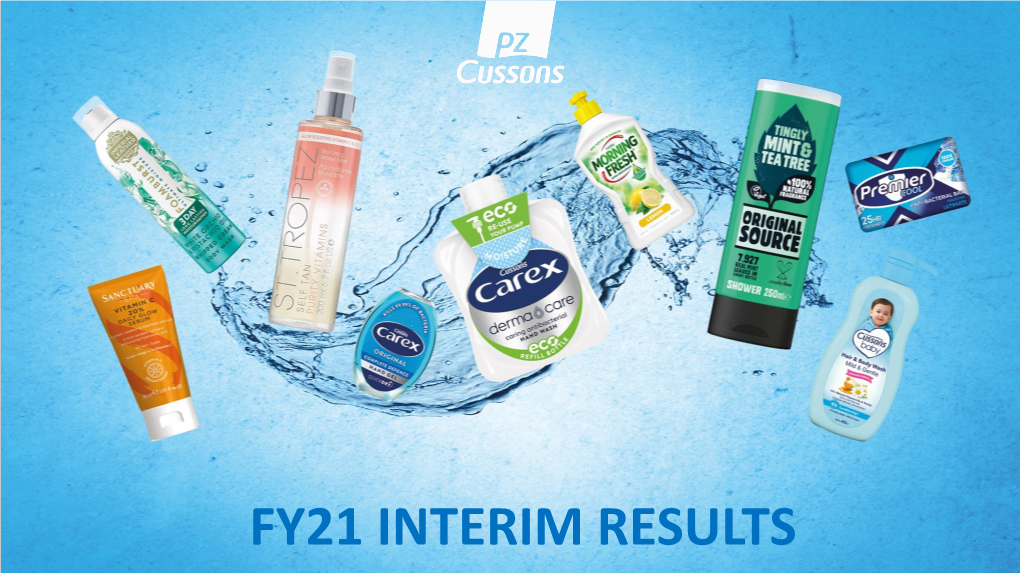 Fy21 Interim Results Fy21 Interim Disclaimer