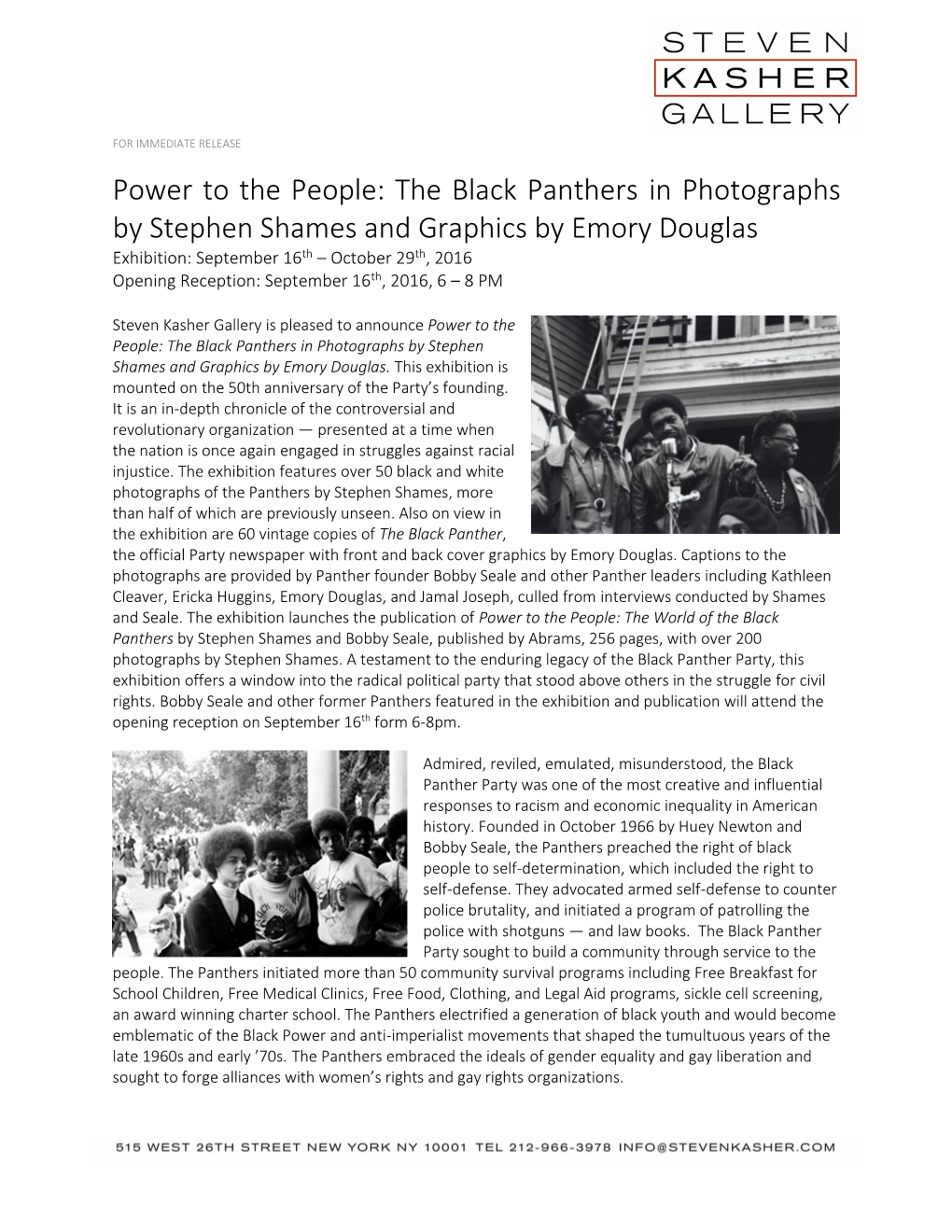 The Black Panthers in Photographs by Stephen Shames And