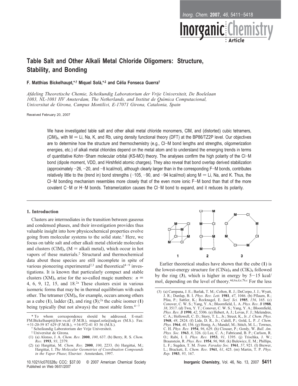 Table Salt and Other Alkali Metal Chloride Oligomers: Structure, Stability, and Bonding