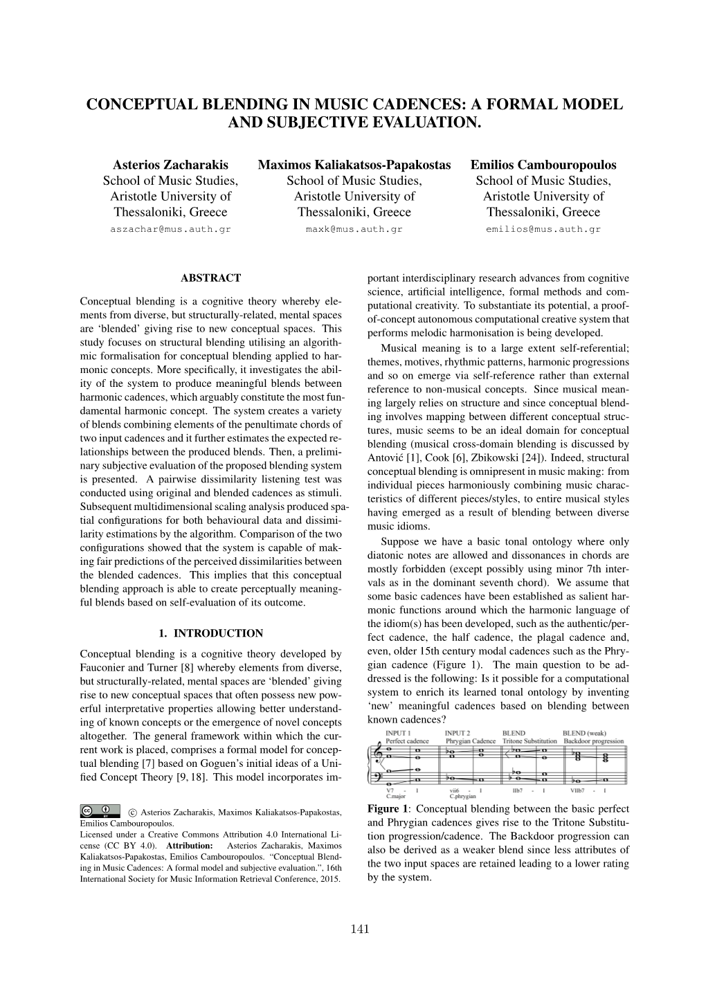 A Formal Model and Subjective Evaluation