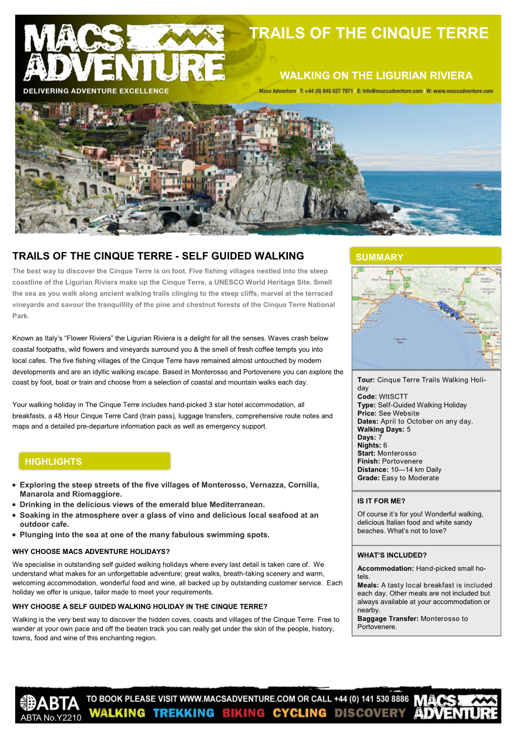 Trails of the Cinque Terre