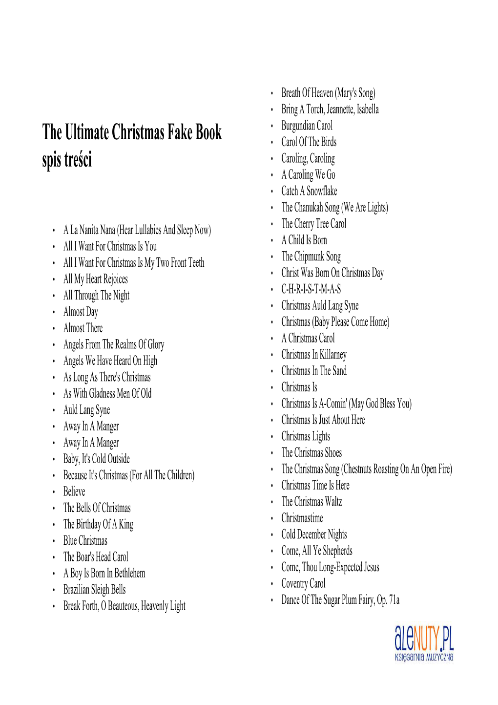 The Ultimate Christmas Fake Book