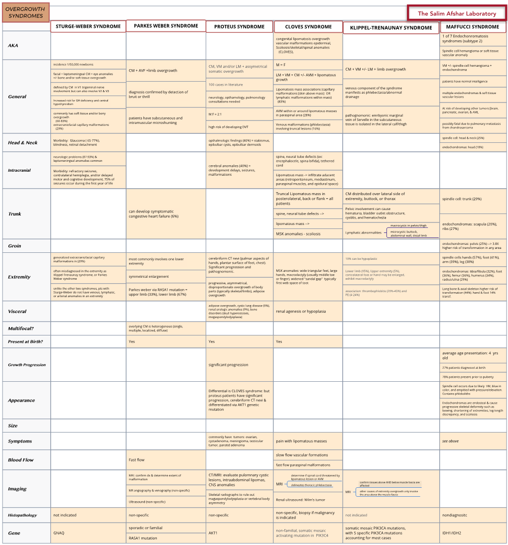 Vascular Anomalies and Their Clinical Presentations