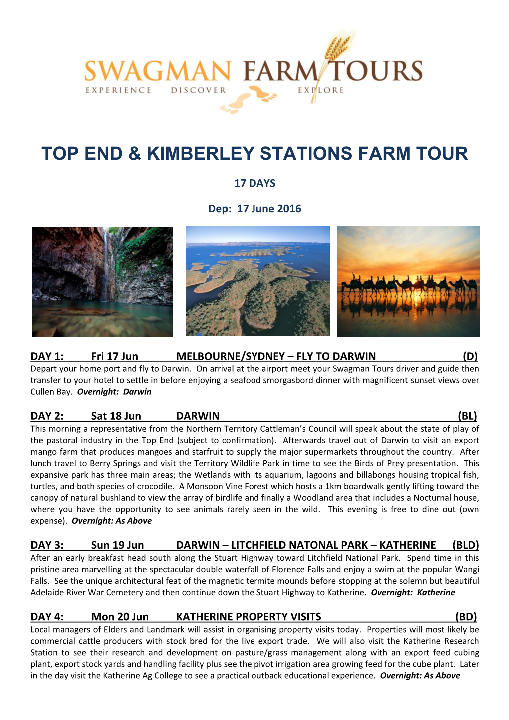 Top End & Kimberley Stations Farm Tour