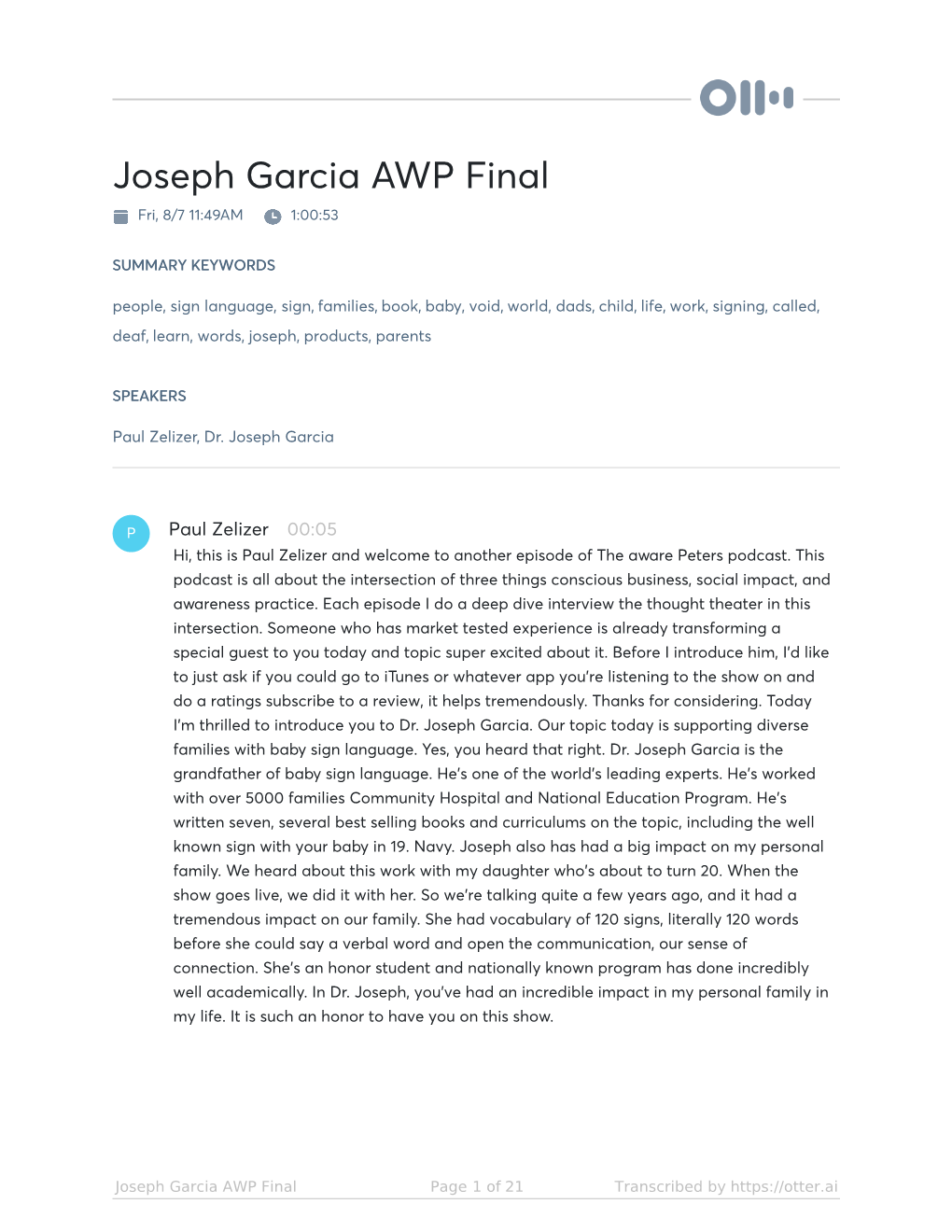 Joseph Garcia AWP Final Fri, 8/7 11:49AM 1:00:53